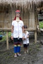Long necked woman with child, Asia