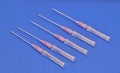 Long Needles used for puncturing artery or vein .