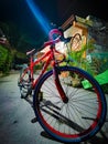 A long night ride with a road bike