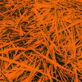 Long orange color leaf blades pattern isolated background