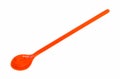 Long orange spoon