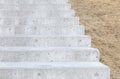 Long outdoor concrete stairs