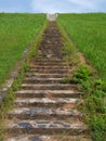 long outdoor stone steps