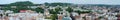 Long panorama of Lvov (Lemberg) old town,Western Ukraine Royalty Free Stock Photo