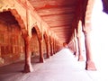 Long pillared corridor