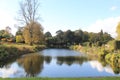 The Long Pond In The Garden At Forde Abbey, Somerset, UK Royalty Free Stock Photo