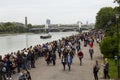 Long queues for Battersea Power station