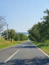 Long and quiet road in Dobrogea