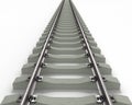 Long Rails Textured Royalty Free Stock Photo