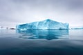 long range view of massive isolated iceberg