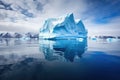 long range view of massive isolated iceberg