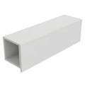 A long rectangular white metal box with an open top and bottom. isolated on transparent background Royalty Free Stock Photo