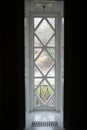 A Long Rectangular Window With a Diamond Pattern