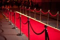 Long Red Carpet -  is traditionally used to mark the route taken by heads of state on ceremonial and formal occasions Royalty Free Stock Photo