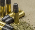 Long rifle Rimfire Ammunition Royalty Free Stock Photo