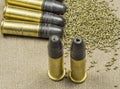 Long rifle Rimfire Ammunition Royalty Free Stock Photo