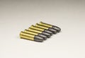 Long rifle Rimfire Ammunition Royalty Free Stock Photo