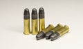 Long rifle Rimfire Ammunition Royalty Free Stock Photo