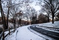 Long road .Grand lake Oklahoma Royalty Free Stock Photo