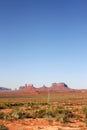 Long road into Monument Valley. Royalty Free Stock Photo