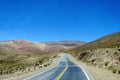 Long road to the sky horizon between mountains Royalty Free Stock Photo