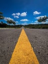 Long Road Under the Blue Sky Royalty Free Stock Photo