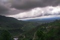 Long roads from mountain top in Dharamshala