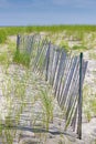 Long Sand Fence Royalty Free Stock Photo