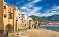 Beautiful Cefalu, resort town on Tyrrhenian coast of Sicily, Italy Royalty Free Stock Photo