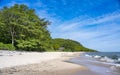 Long Sandy Beach in Stenshuvud National Park and Lush paradise forests