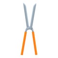 Long secateurs icon, cartoon style Royalty Free Stock Photo