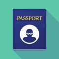 Long shadow passport with a thief