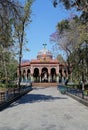 Long shot of the dome and pillars of Morisco Kiosk in Alameda de Santa MarÃÂ­a Park Mexico Mexico Royalty Free Stock Photo