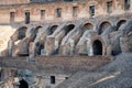 Long shot of the interior of Colosseum