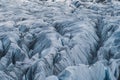 Massive crevassed glacier background, long shot