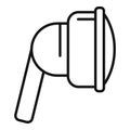 Long shower head icon outline vector. Cold room wet