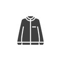 Long sleeve jacket vector icon