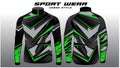 Jersey motocross green fade and black shade