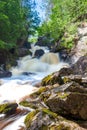 Long Slide Falls, Marinette County, Wisconsin June 2020 on the North Branch Pemebonwon River