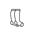 Long Socks Line Icon