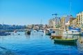 Modern housing on St Julian`s coast, Malta Royalty Free Stock Photo