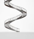 Long spiral stairs