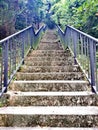 Long staircase on hillslope