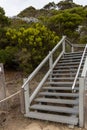 The long Staircase up Prospect Hill in American River Kangaroo Island taken on May 12th 2021 Royalty Free Stock Photo