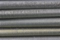 Long steel screws thread background 2 Royalty Free Stock Photo