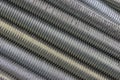 Long steel screws thread background