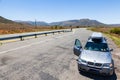 Highway road through Karoo Region in South Africa.