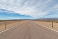 A Long, Straight Road in Nevada Royalty Free Stock Photo