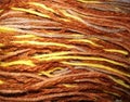 Long strands of wool