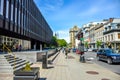 The long street next to the new Palaces of Justice Royalty Free Stock Photo